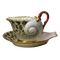 vintage shell teacup - png gratis GIF animasi