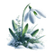 Winter Flower.Hiver.Fleur.Victoriabea - PNG gratuit GIF animé