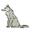 wolf howling - Zdarma animovaný GIF animovaný GIF