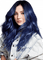 woman blue hair bp - png gratis GIF animasi