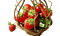 fraises strawberry  berry - png grátis Gif Animado