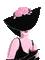 dolceluna woman hat flower gif glitter animated - 無料のアニメーション GIF アニメーションGIF