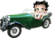 MMarcia Betty Boop carro car - PNG gratuit GIF animé