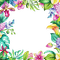 loly33 frame fleur exotique - 免费PNG 动画 GIF