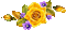 Flower Rose Freen Yellow Gif - Bogusia - GIF animé gratuit GIF animé