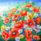 Y.A.M._Summer landscape background flowers - Бесплатный анимированный гифка анимированный гифка