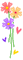 colorful flowers gif hearts heart cute - Бесплатный анимированный гифка анимированный гифка