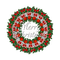 Merry Christmas Wreath - GIF animé gratuit