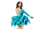 dolceluna spring teal woman - Free PNG Animated GIF