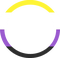 Nonbinary circle frame - nemokama png animuotas GIF