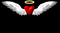 Corazón con alas - GIF animado grátis Gif Animado