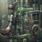 Green Steampunk Pipes - bezmaksas png animēts GIF