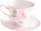 dolceluna white cup pink rose - Free PNG Animated GIF