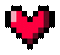 Corazón pixelado rosa - GIF animé gratuit