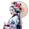 springtimes geisha - ingyenes png animált GIF