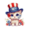 Cat USA - Bogusia - png ฟรี GIF แบบเคลื่อนไหว