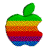 rotating apple symbol - GIF animado grátis Gif Animado