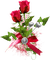 розы сердечки бант - bezmaksas png animēts GIF