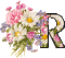 image encre animé effet fleurs lettre R edited by me - Δωρεάν κινούμενο GIF κινούμενο GIF