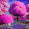 Pink Tree Park - Nemokamas animacinis gif animuotas GIF