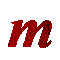 Kaz_Creations Alphabets Colours Red Letter M - GIF animé gratuit GIF animé