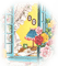 White blue yellow window deco [Basilslament] - PNG gratuit GIF animé