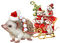 Merry Christmas. Animals. Hedgehog. Mouse. Leila - kostenlos png Animiertes GIF
