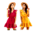 Femmes jumelles - gratis png geanimeerde GIF
