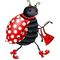 Kaz_Creations Cute Ladybug Cartoon - gratis png geanimeerde GIF