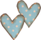 vintage blue paper hearts Bb2 - PNG gratuit GIF animé