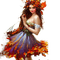 kikkapink autumn fantasy girl woman - PNG gratuit GIF animé