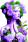 Woman purple green - Animovaný GIF zadarmo