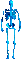 blue skeleton rotating (notmerlin.com) - Nemokamas animacinis gif animuotas GIF
