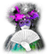 soave woman carnival mask vintage fan painting - 無料png アニメーションGIF