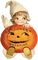 soave children vintage halloween pumpkin text - Free PNG Animated GIF