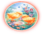 soave background transparent easter  blue orange - 免费PNG 动画 GIF