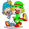 Kaz_Creations Cartoon Baby Clown Circus - ücretsiz png animasyonlu GIF