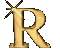 Kaz_Creations Alphabets Glitter Sparkle Letter R