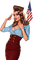 Independence Day USA Woman - Bogusia - gratis png geanimeerde GIF