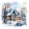 loly33 maison hiver - PNG gratuit GIF animé
