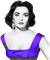 soave Elizabeth Taylor woman vintage black white - 免费PNG 动画 GIF