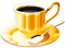 soave deco cup coffee yellow brown gold - Free PNG Animated GIF