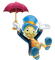 Kaz_Creations Cartoon Jimmy Cricket  With Umbrella - png ฟรี GIF แบบเคลื่อนไหว