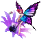 Flower Fairybutterfly - GIF animé gratuit GIF animé