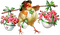soave deco easter  flowers yellow pink green - 無料png アニメーションGIF