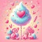 pink blue hearts background - zadarmo png animovaný GIF
