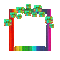 Small Rainbow Frame - GIF animé gratuit GIF animé