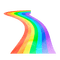 rainbow road - png gratis GIF animado