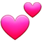 Samsung two hearts emoji - бесплатно png анимированный гифка
