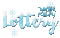 text winter holiday lottery snow gif blue - GIF animé gratuit GIF animé